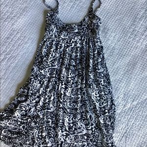 Black and white summer dress